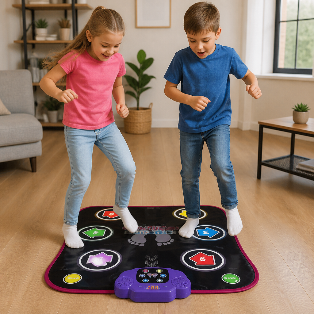 Kids’ Light-Up Bluetooth Dance Mat with 5 Game Modes