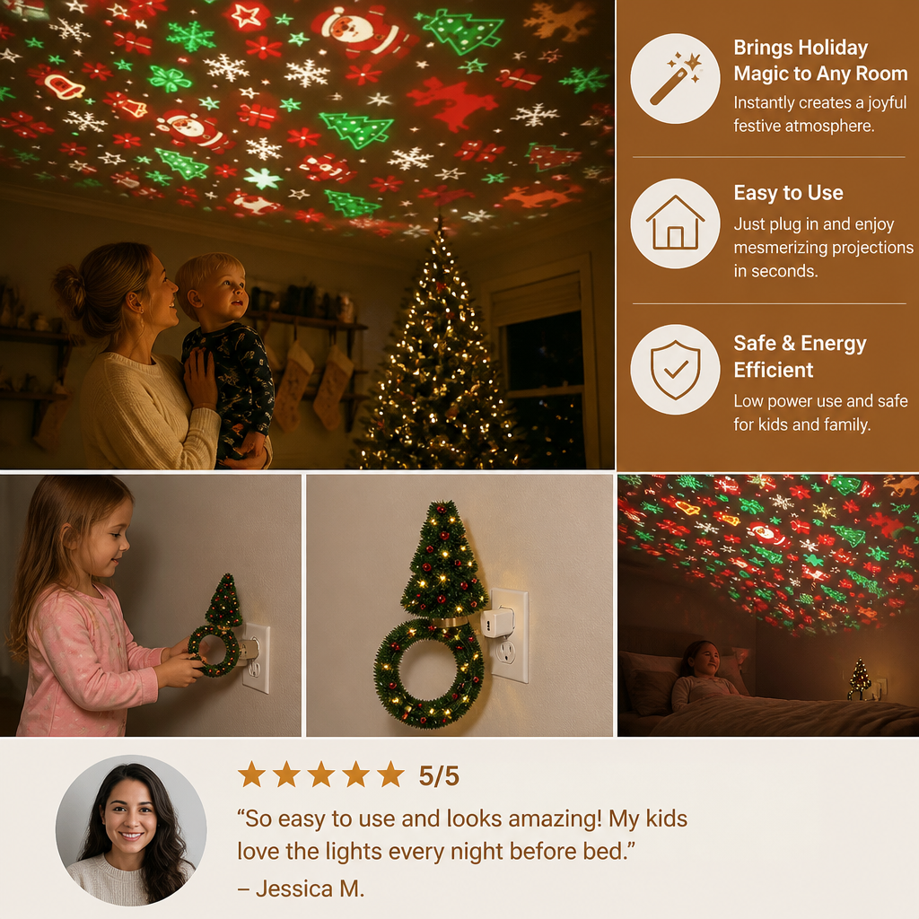 Christmas Tree Projector Lamp