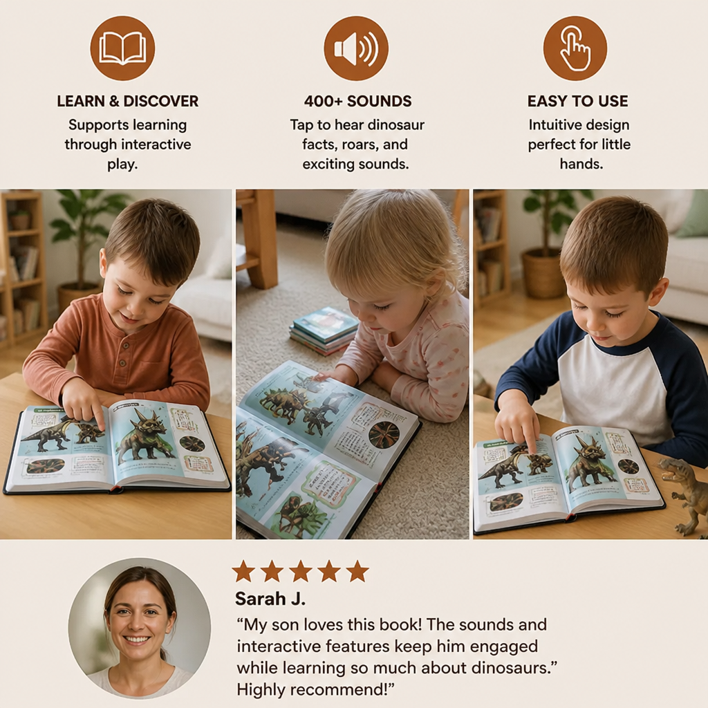 Interactive Talking Dinosaur Encyclopedia Book