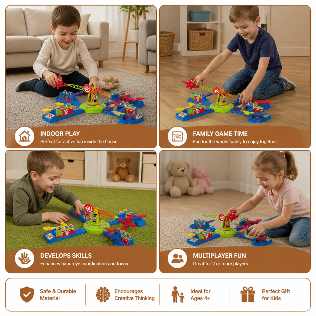 Interactive Multiplayer Flying Plane Family Board Game