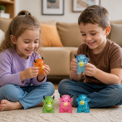 Mini Highland Cow Squishy Stress Relief Toy