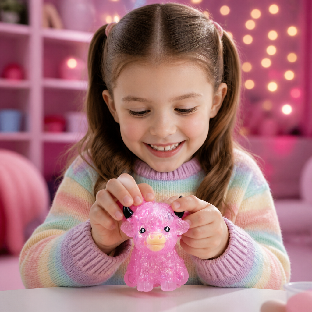 Mini Highland Cow Squishy Stress Relief Toy