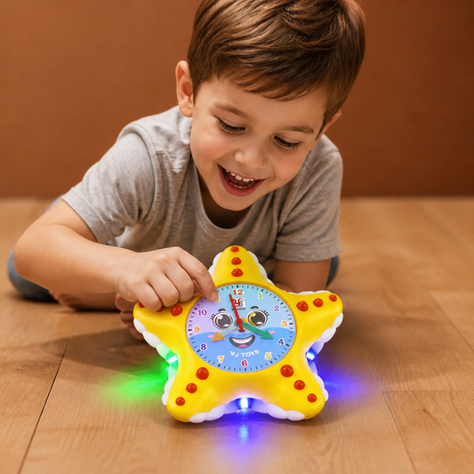 Starfish Clock Learning Toy – Interactive Time Teaching Toy for Kids