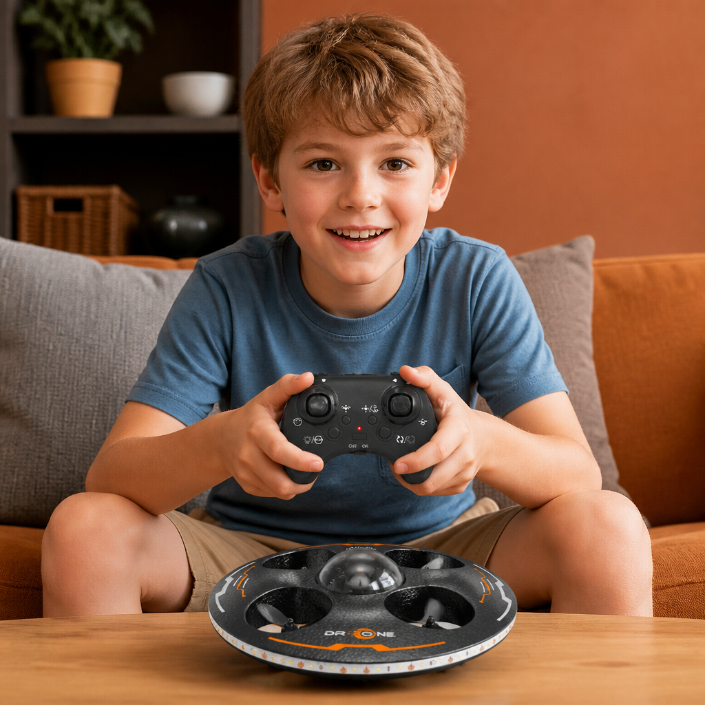 Remote Control LED Flying Saucer Drone