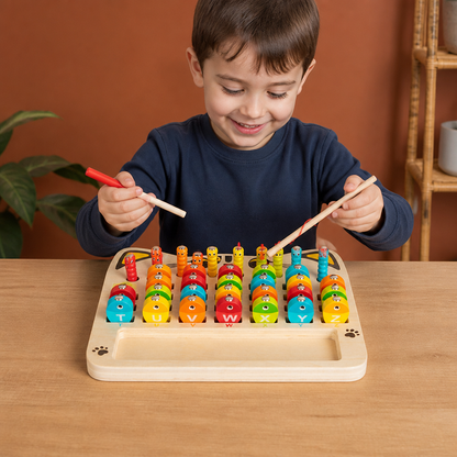 Wooden Magnetic Fishing Game – Alphabet, Math & Fine Motor Skills Learning Toy for Kids