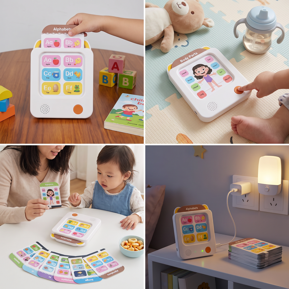 Kids’ Interactive English Flash Card Reader – Educational Learning Toy