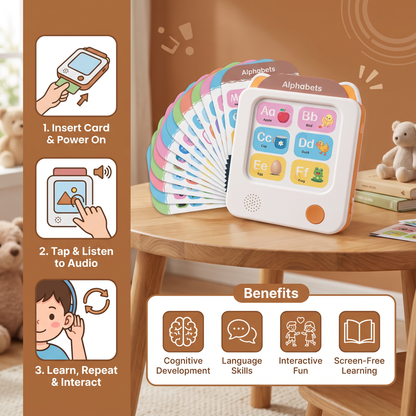 Kids’ Interactive English Flash Card Reader – Educational Learning Toy