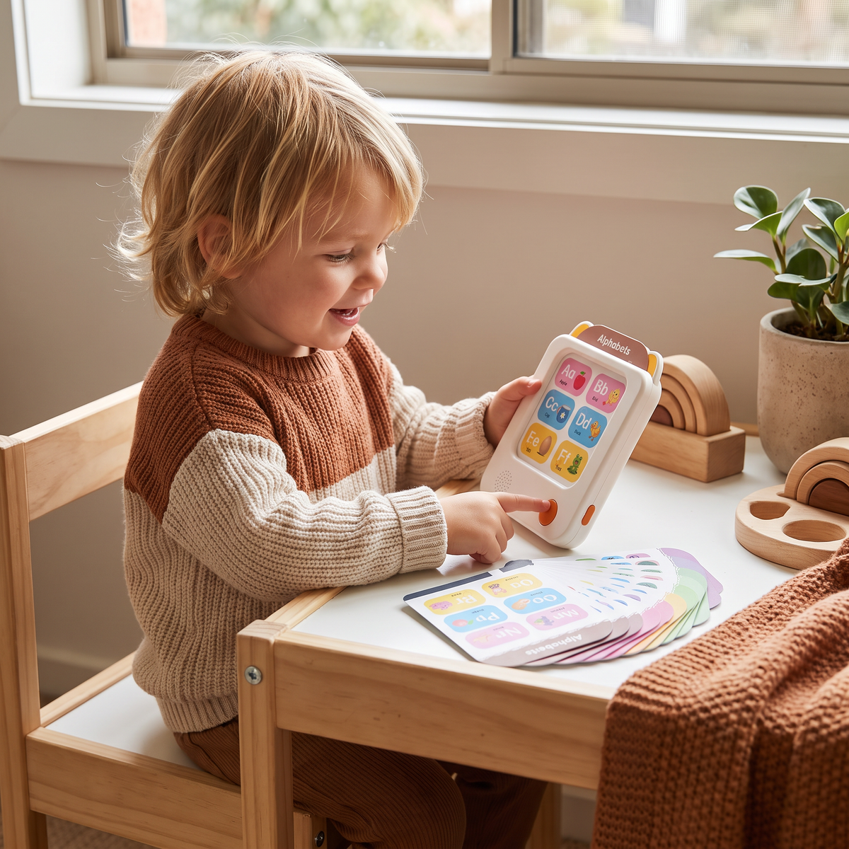 Kids’ Interactive English Flash Card Reader – Educational Learning Toy