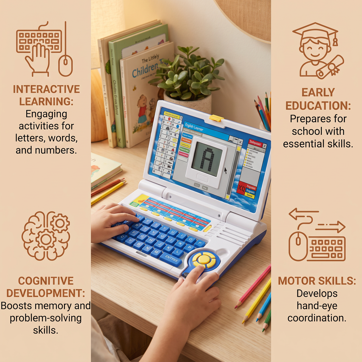 Kids’ Interactive Learning Laptop