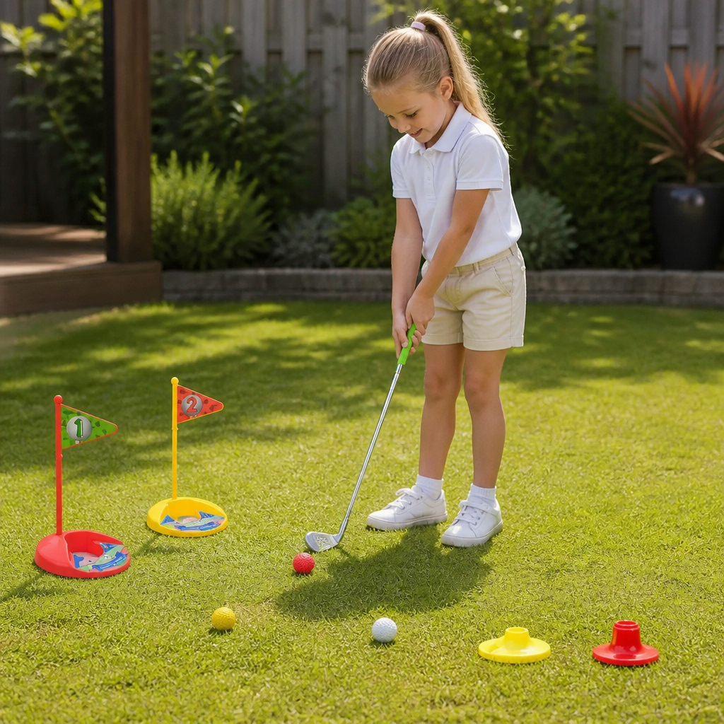 Kids Golf Set with Adjustable Clubs – Perfect for Backyard Play
