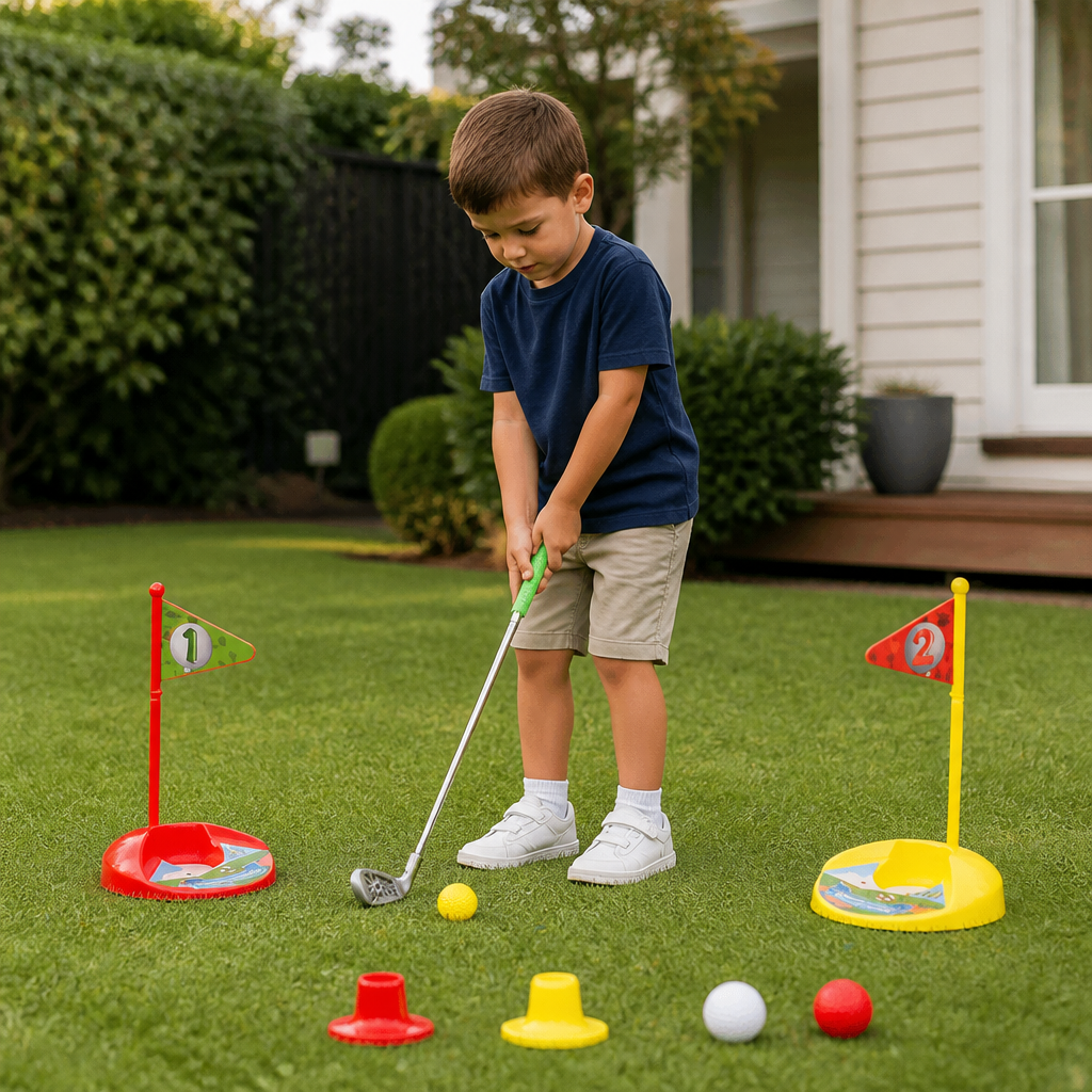 Kids Golf Set with Adjustable Clubs – Perfect for Backyard Play
