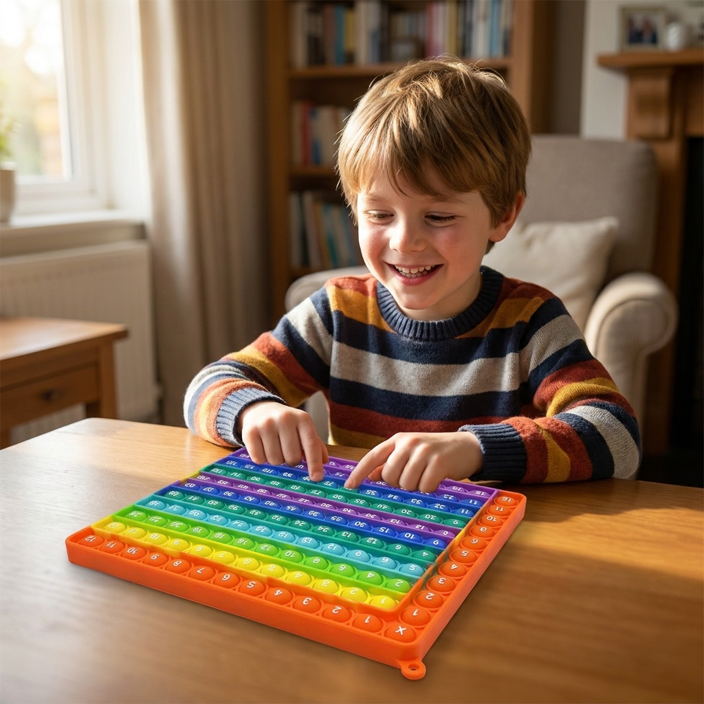 Rainbow Pop Math – Multiplication Fidget Learning Toy