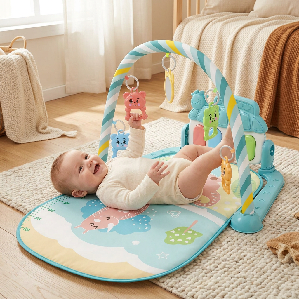 Musical Baby Pedal Piano for Limbs Coordination and Visual & Auditory Training