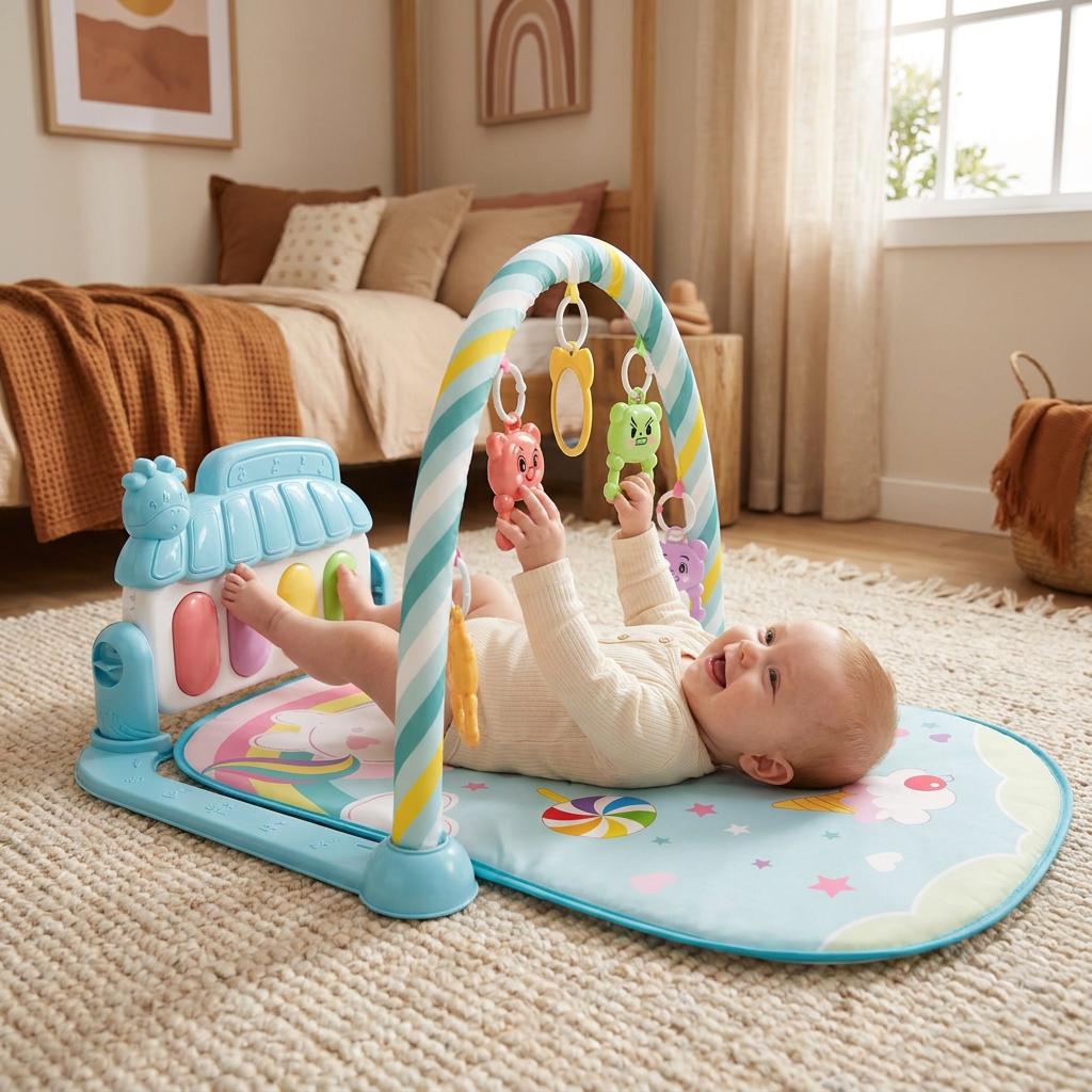Musical Baby Pedal Piano for Limbs Coordination and Visual & Auditory Training