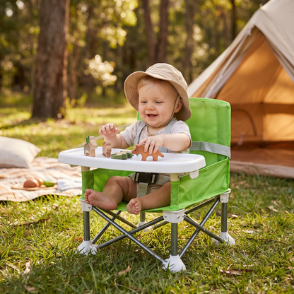 Foldable Baby Camping Chair with Tray for On the Go