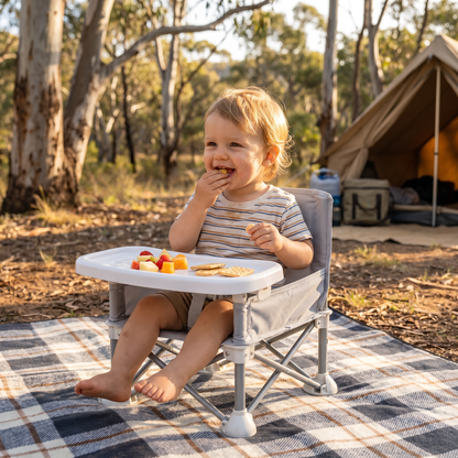 Foldable Baby Camping Chair with Tray for On the Go
