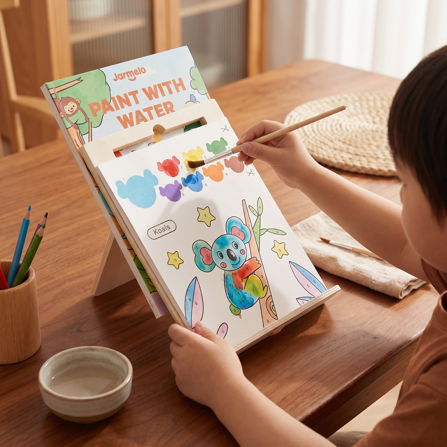 Watercolor Painting Book with Brush – Mess-Free Paint with Water Fun