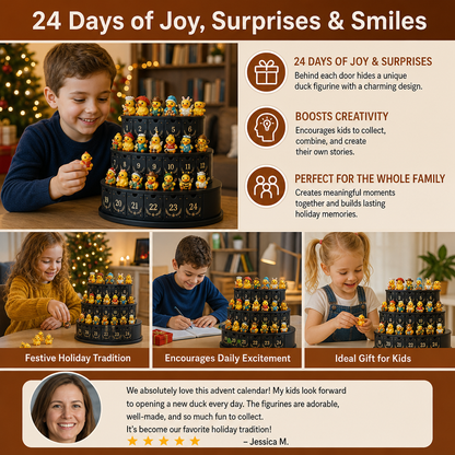 24-Day Magic Duck Advent Calendar with Collectible Mini Figurines