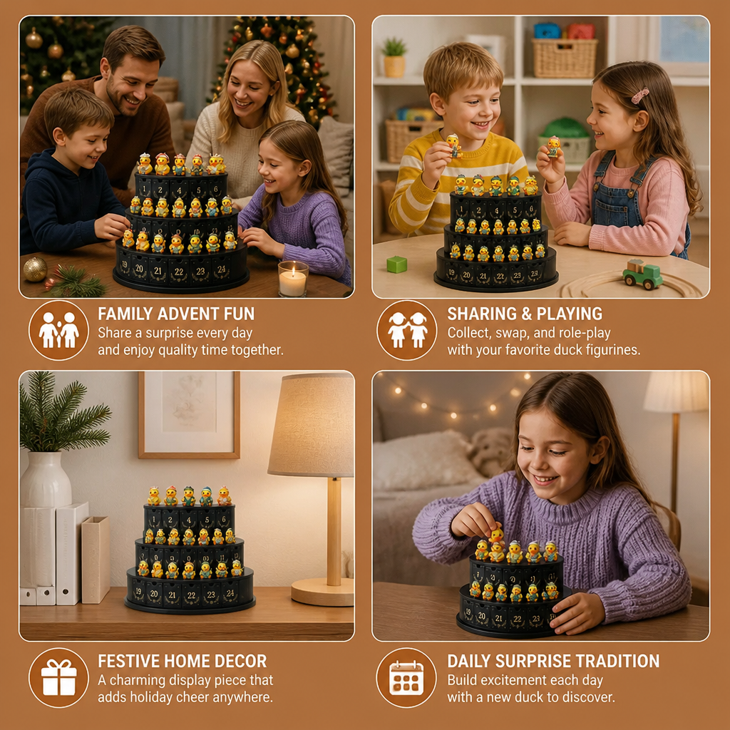 24-Day Magic Duck Advent Calendar with Collectible Mini Figurines