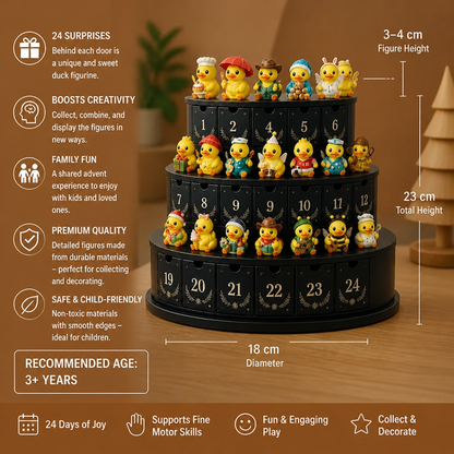 24-Day Magic Duck Advent Calendar with Collectible Mini Figurines