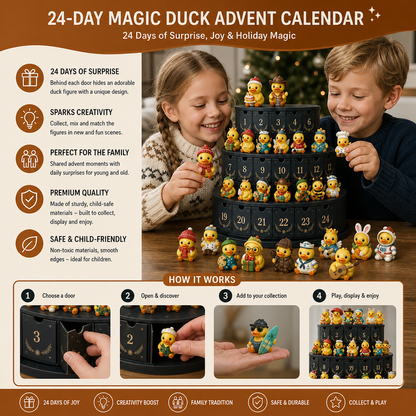 24-Day Magic Duck Advent Calendar with Collectible Mini Figurines