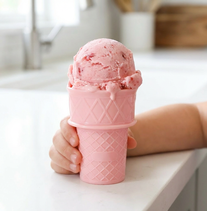 2-Pack Ice Cream Cone Holder for Kids – No-Mess Ice Cream Cup