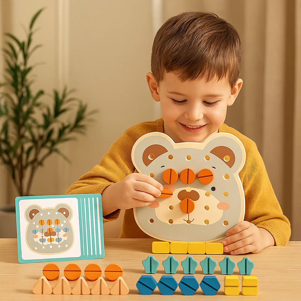 Montessori Colour Chart Bear Plate For Little Craftsmen