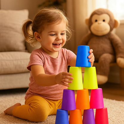 Montessori Cup Stacking Game