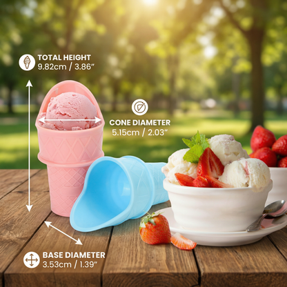 2-Pack Ice Cream Cone Holder for Kids – No-Mess Ice Cream Cup