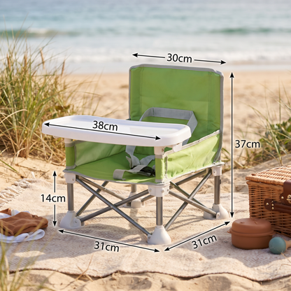 Foldable Baby Camping Chair with Tray for On the Go