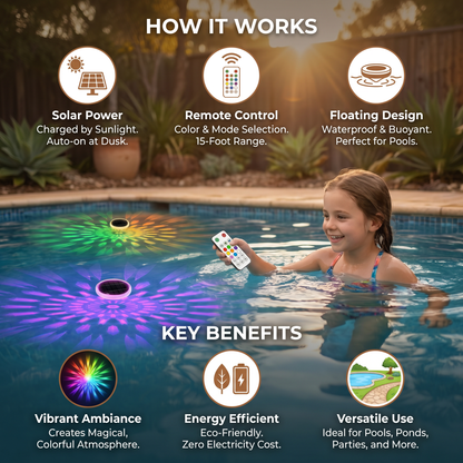 Floating Solar LED Light with Remote Control