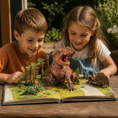 Interactive 3D Pop-Up Dinosaur Encyclopedia
