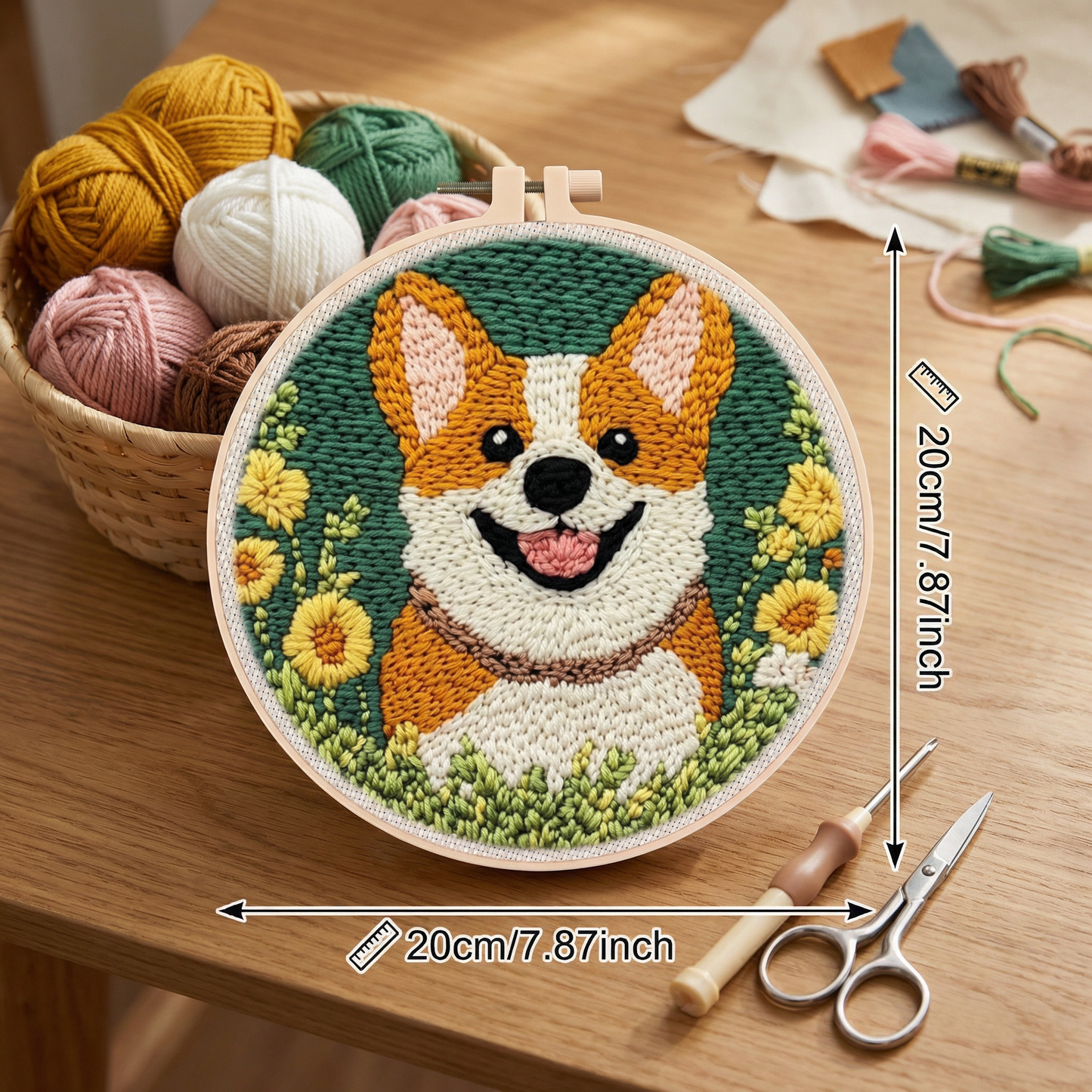 Punch Needle Embroidery Starter Kit – Beginner DIY Set with Beautiful Patterns