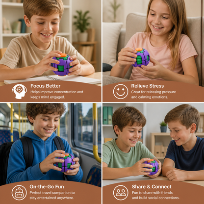 Rotating Decompression Fidget Ball