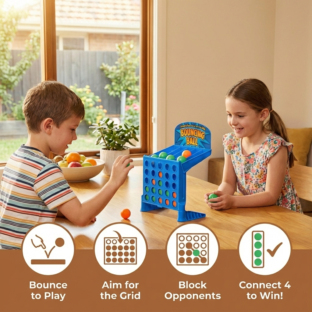 Four in a Row Target Shooting Game