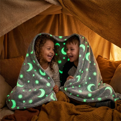 Shimmering Star Blanket – Glow-in-the-Dark Cozy Blanket