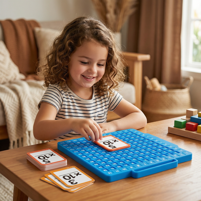 Math Learning Cards Set with Calculation Board – Addition, Subtraction, Multiplication & Division
