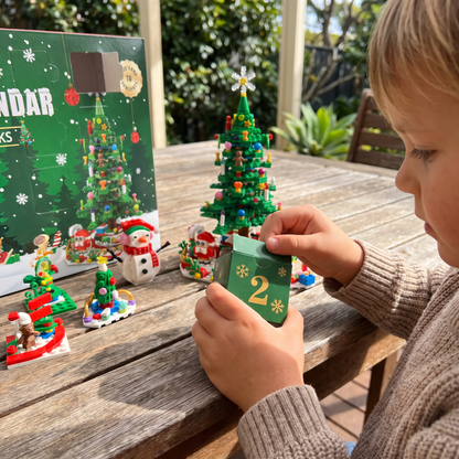 Christmas Tree Building Blocks Advent Calendar for Kids
