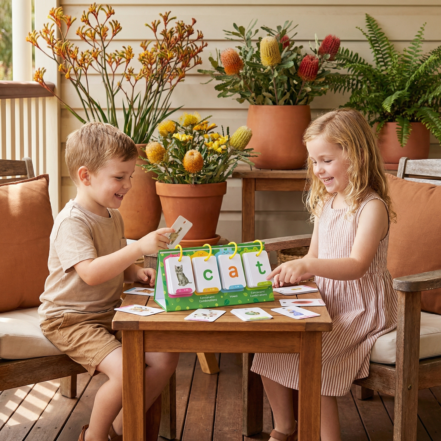 Learning Card Set for Kids – Flashcards for Word Building & Language Development