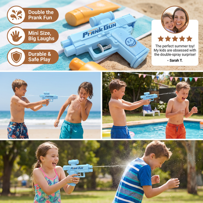 Double-Sided Prank Water Gun for Kids – Mini Water Fun Toy