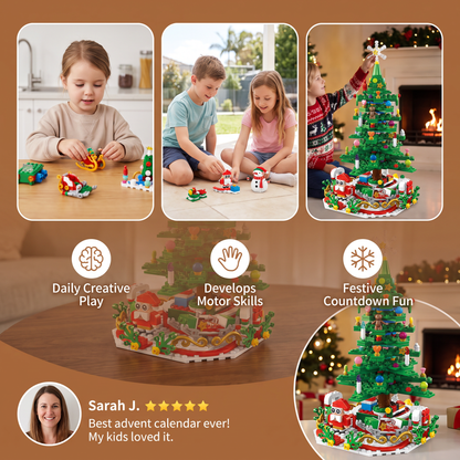 Christmas Tree Building Blocks Advent Calendar for Kids