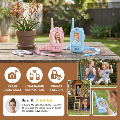 Kids' Video Walkie-Talkie 2-Pack – Radios with Camera & Screen