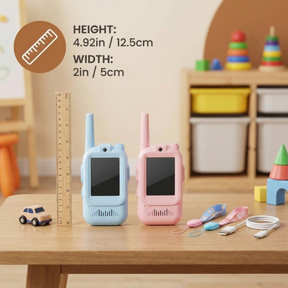 Kids' Video Walkie-Talkie 2-Pack – Radios with Camera & Screen