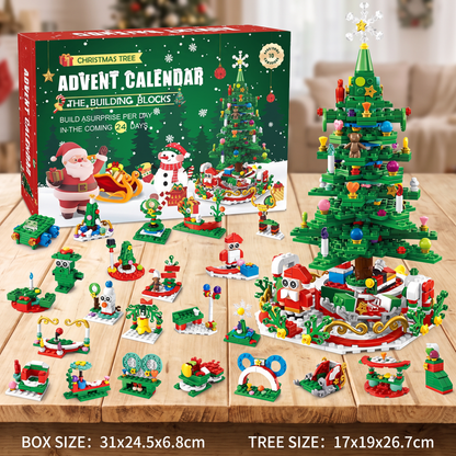 Christmas Tree Building Blocks Advent Calendar for Kids