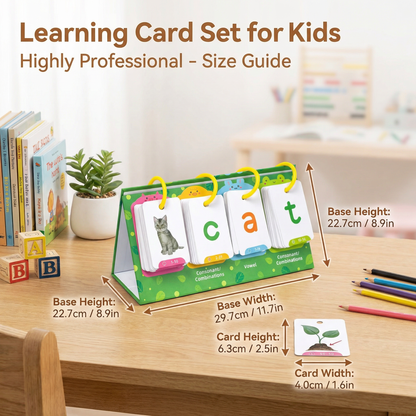 Learning Card Set for Kids – Flashcards for Word Building & Language Development