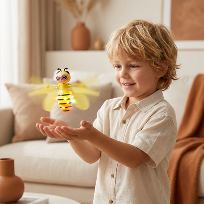 Hand-Controlled Flying Bee Toy with Motion Sensor and LED Lights