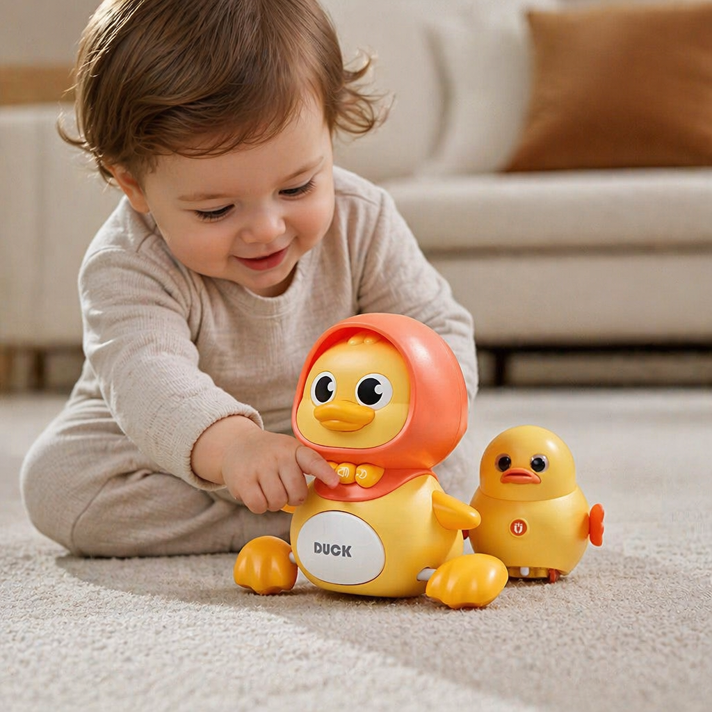 Musical Duck Family Crawling & Learning Toy for Babies