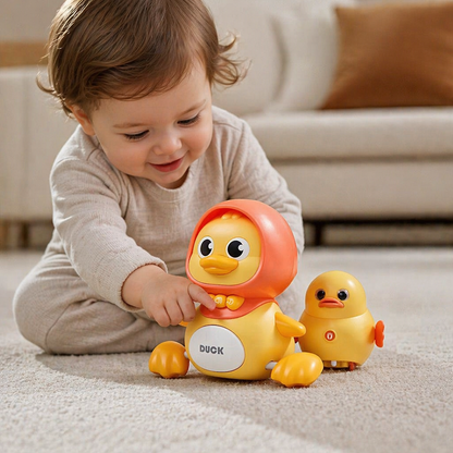 Musical Duck Family Crawling & Learning Toy for Babies