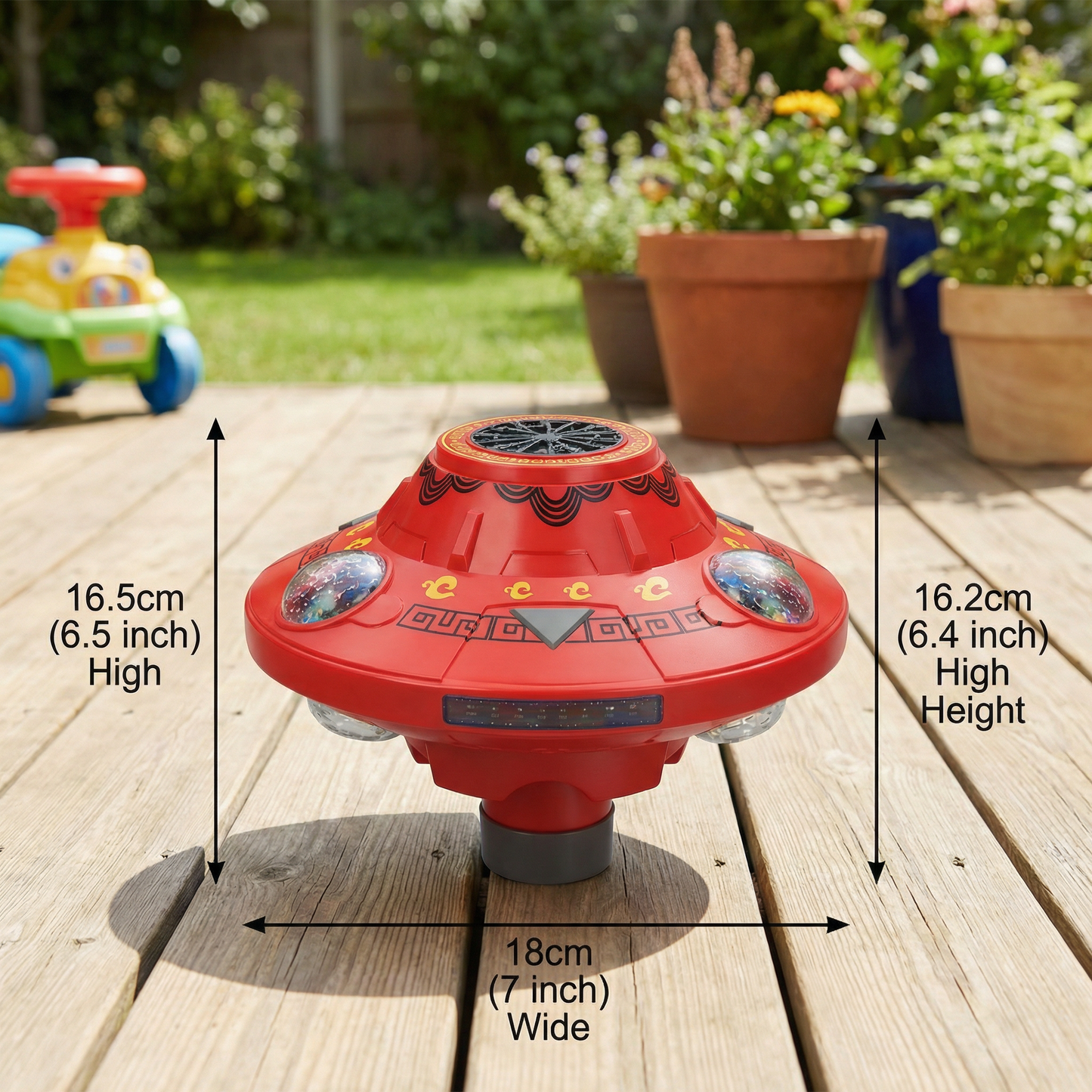 Light-Up UFO Bubble Machine for Kids – Rechargeable Spinning Bubble Blaster with LED Effects