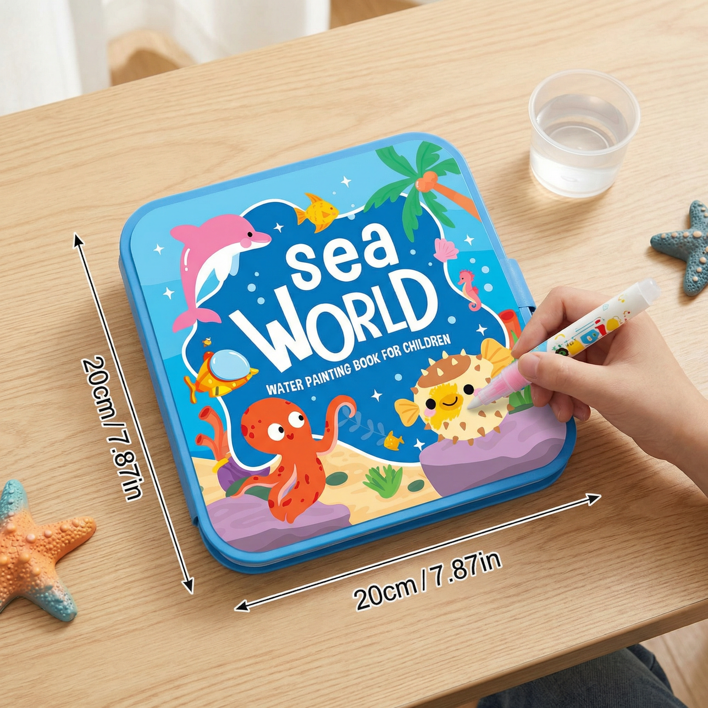 Magic Water Drawing Book – Reusable Mess-Free Colouring Fun